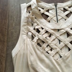 Ark & Co. fit and flare basket weave dress